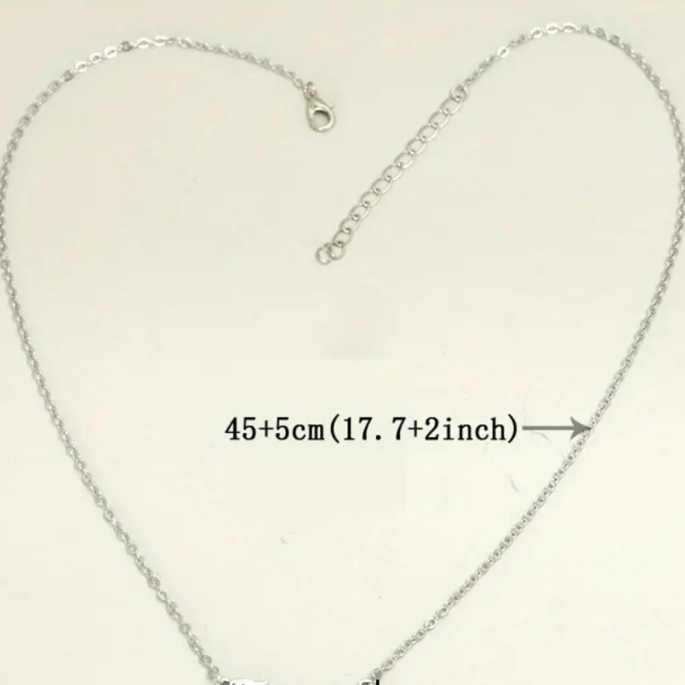 Virgo English Letter Zodiac Pendant Necklace - Picture 2 of 3